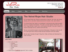 Tablet Screenshot of danielle.thevelvetropehairstudio.com